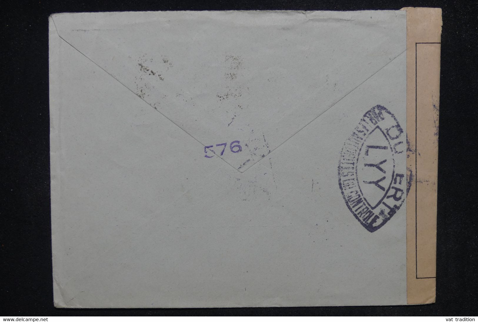 FRANCE - Enveloppe De Villeneuve De Marsan Pour La Croix Rouge De Genève En 1945 Avec Contrôle Postal - L 122132 - 1921-1960: Moderne