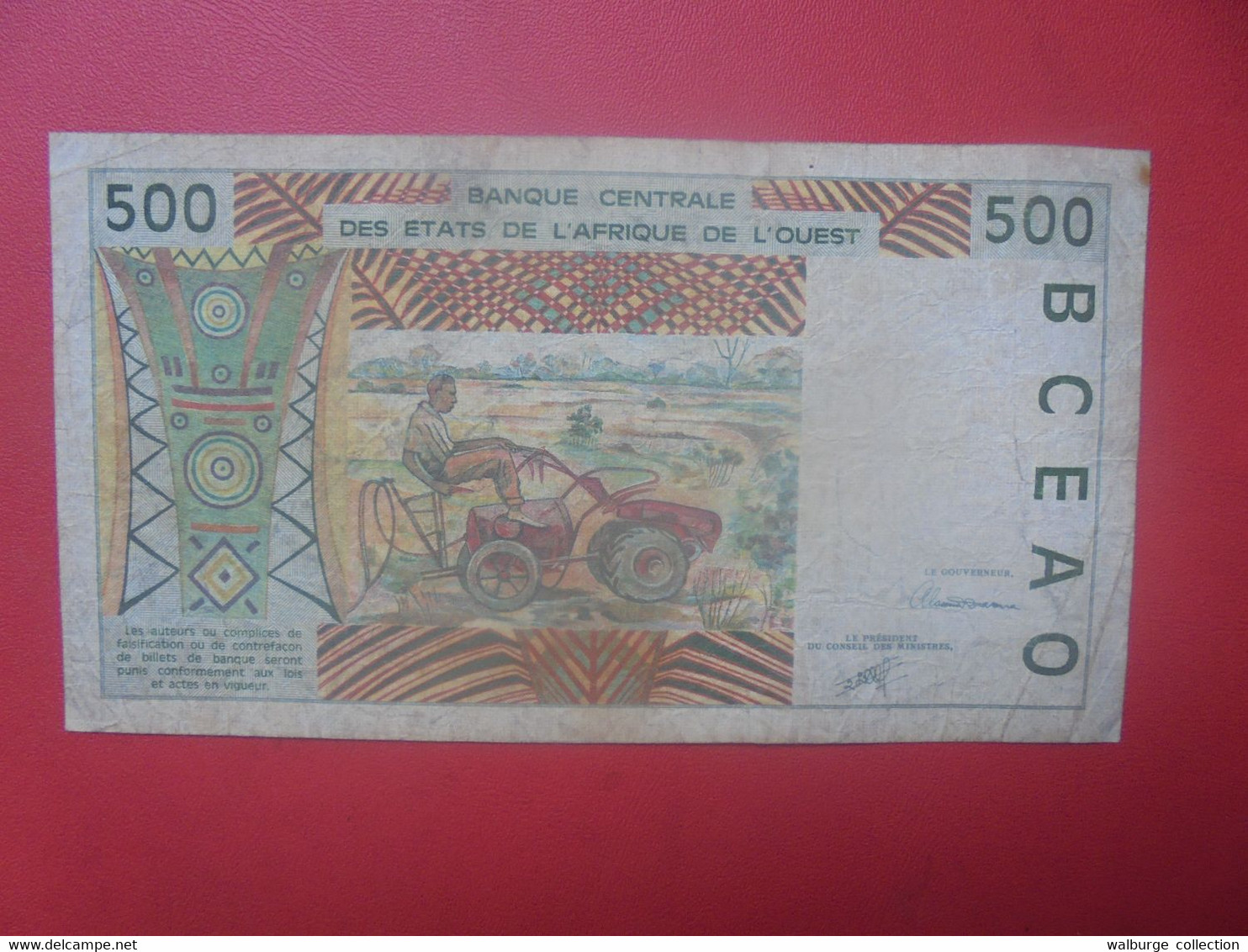 ETATS D'AFRIQUE OCCIDENTALE COTE D'IVOIRE (A) 500 Francs 1991 Circuler WPM N°110A (L.2) - Zentralafrikanische Staaten
