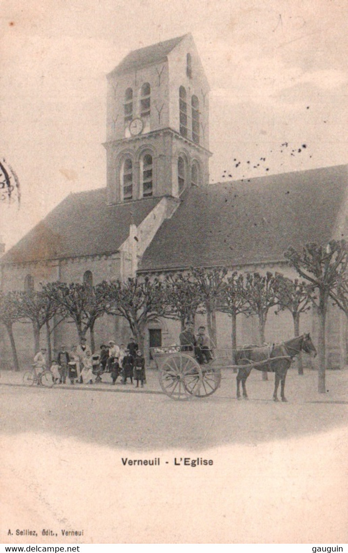 CPA - VERNEUIL - L'église - Edition A.Selliez - Verneuil Sur Seine