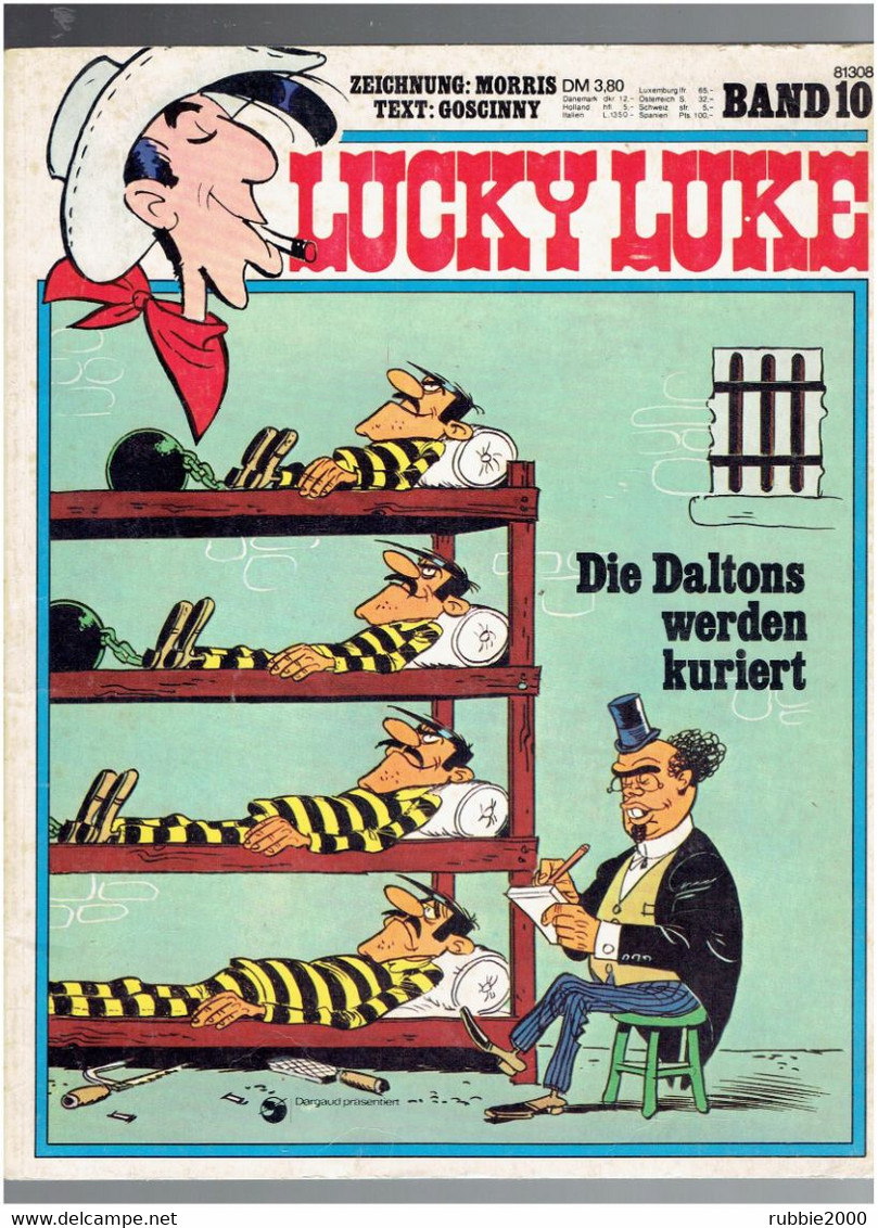 LUCKY LUKE 1975 DIE DALTONS WERDEN KURIERT TEXT GOSCINNY ZEICHNUNG MORRIS LA GUERISON DES DALTON EDITION ORIGINALE - Andere & Zonder Classificatie