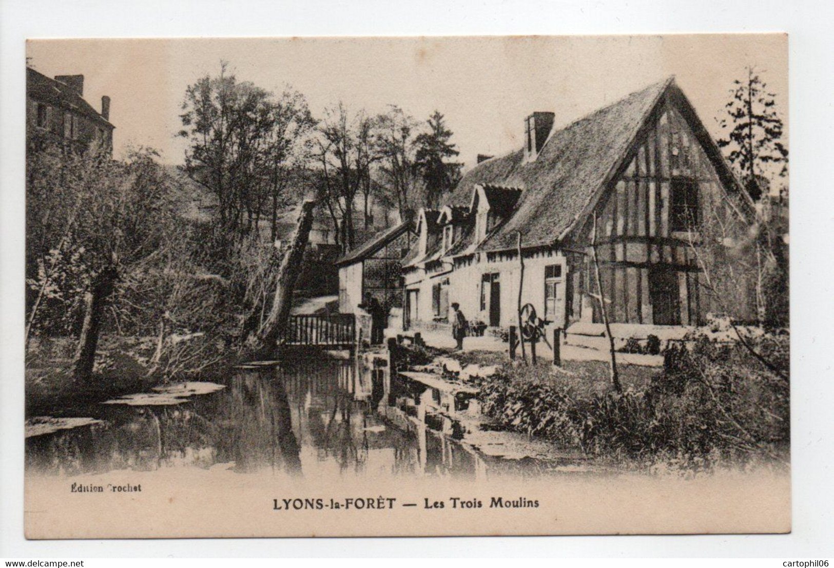 - CPA LYONS-LA-FORÊT (27) - Les Trois Moulins - Edition Crochet - - Lyons-la-Forêt