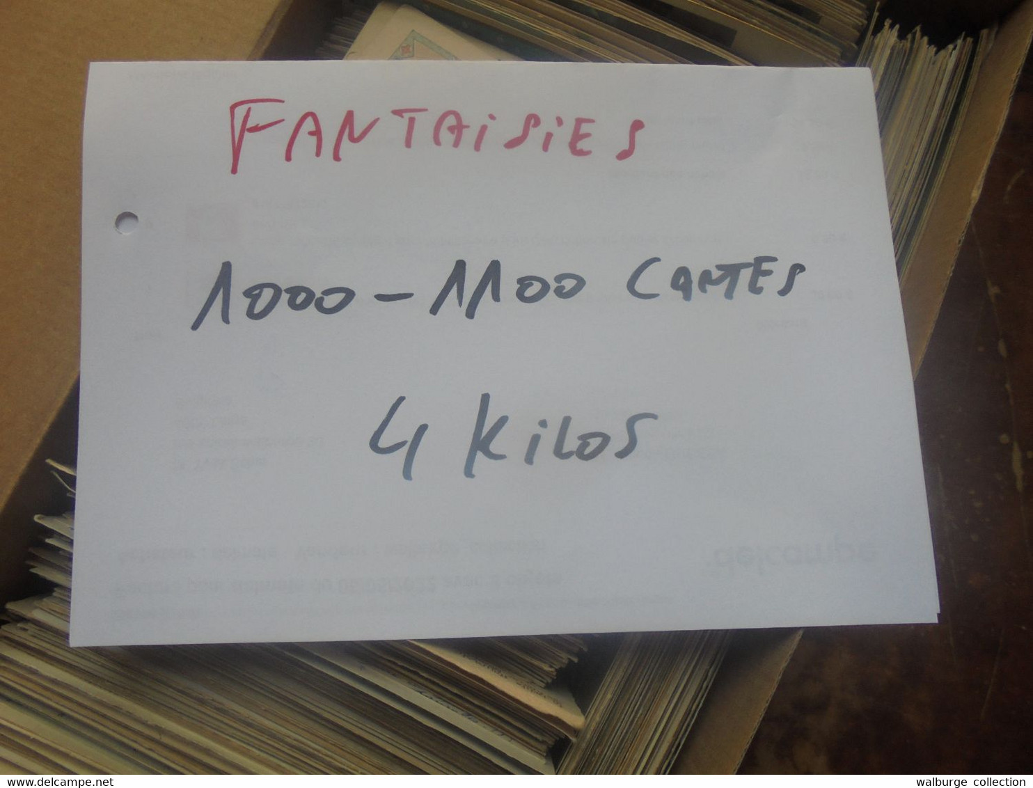 +++FANTAISIES BEAU LOT entre 1000 et 1100 CARTES BEAUCOUP DE THEMES DIFFERENTS+++4 KILOS (Lire ci-bas)