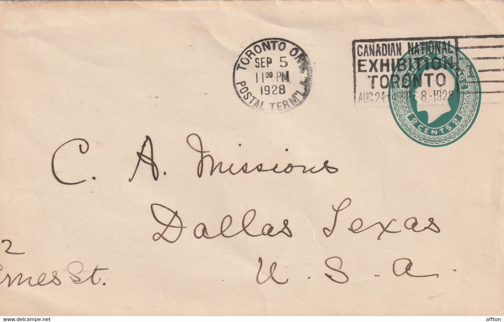 Canada Old Cover Mailed - 1903-1954 De Koningen