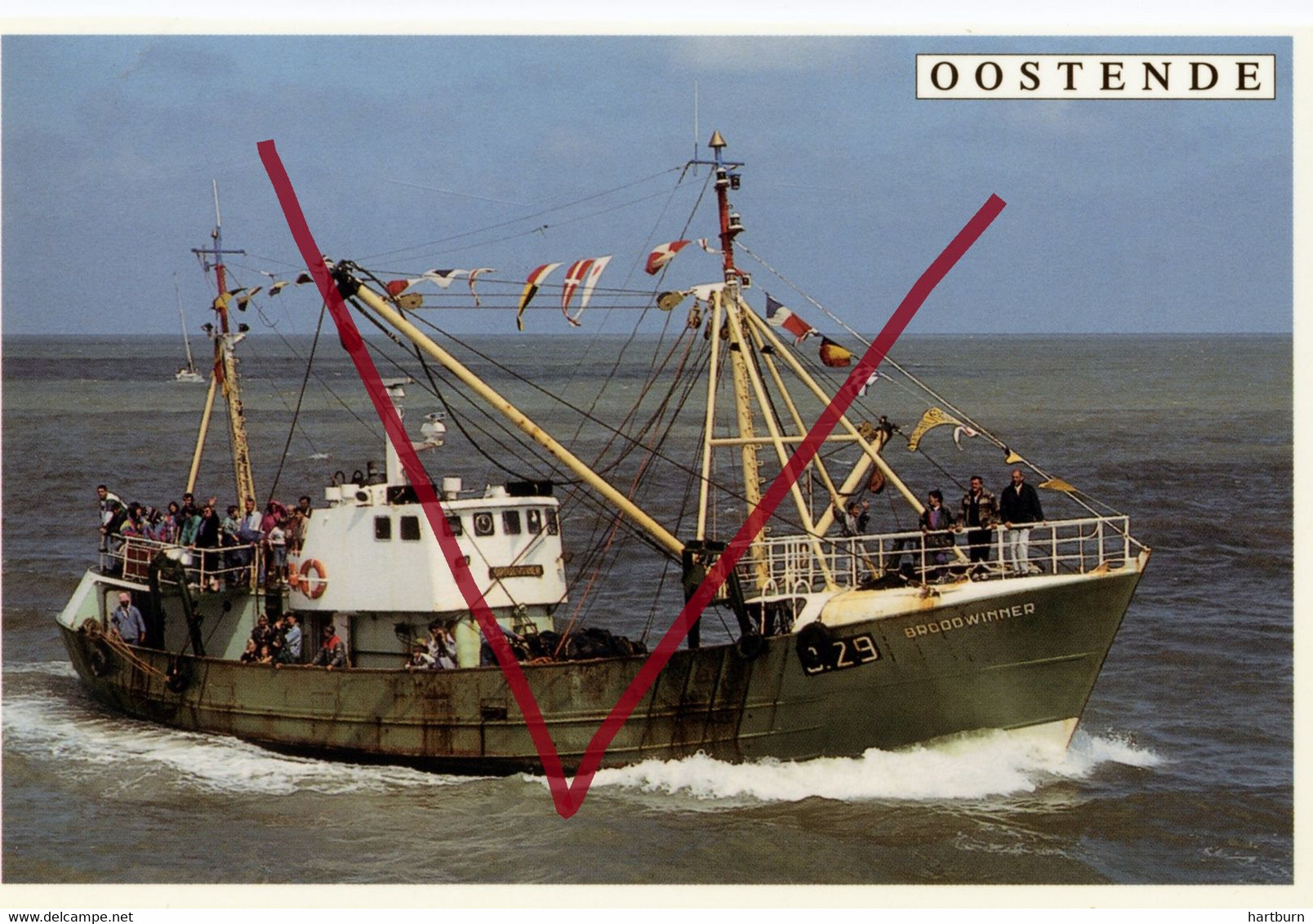 ♥️  O.29 Broodwinner. Visserij, Vissersboot (DOOS - 27) Oostende - Ostende - Oostende
