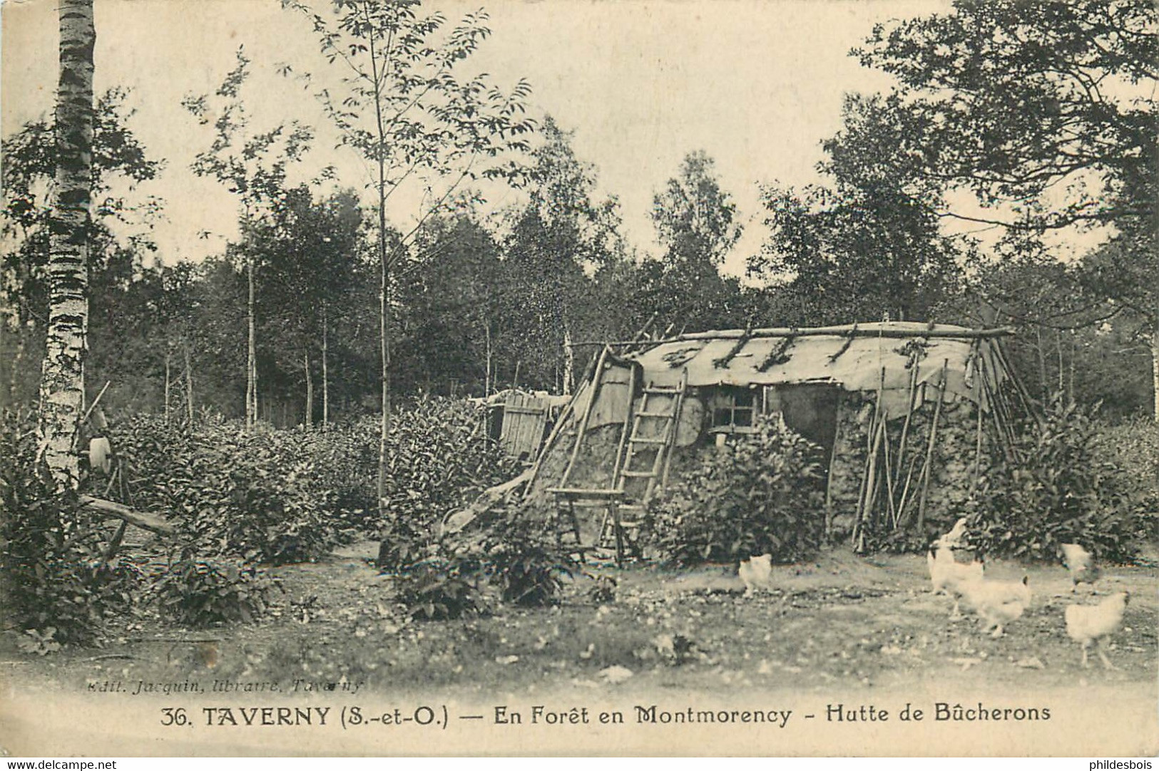 VAL D'OISE  TAVERNY  Hutte De Bucherons - Taverny