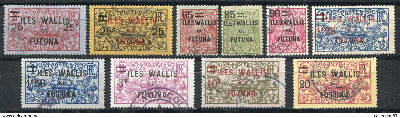 WALLIS Et FUTUNA < N° 30 à 39  Ø Série Complète 10 Valeurs Oblitérés - Used Stamp Ø Cote 132.00 € - Usati