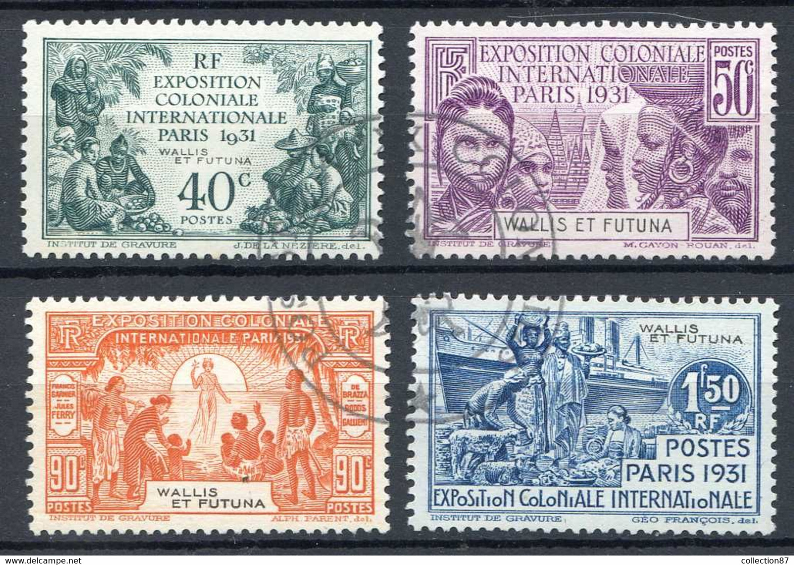 WALLIS Et FUTUNA < N° 66 à 69 Ø Oblitéré - Used Stamp Ø < Cote 52.00 € - Gebraucht