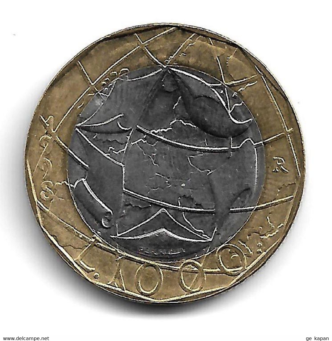 1998 ITALY 1000 Lire Circulated Coin KM#194 - 1 000 Lire