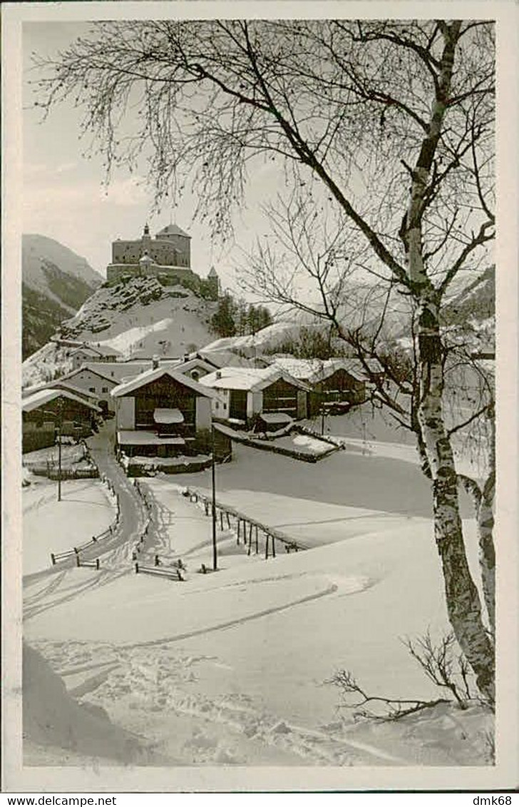 SWITZERLAND -  SCHLOSS TARASP ( SCUOL ) PHOTO SCHULS - MAILED - 1920s (13235) - Scuol