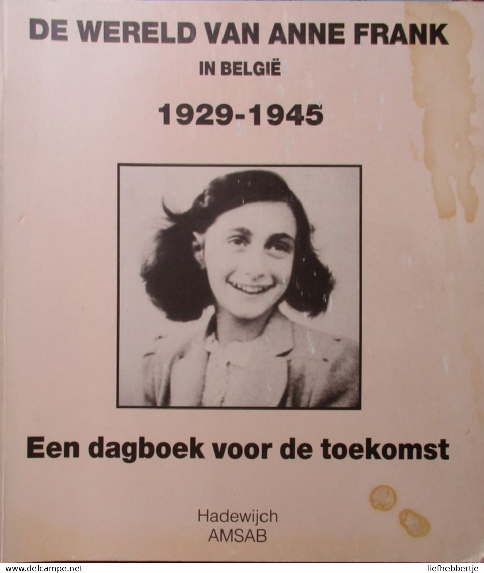 De Wereld Van Anne Frank In België 1929-1945 - Een Dagboek Voor De Toekomst - 1993 - Oorlog 1939-45