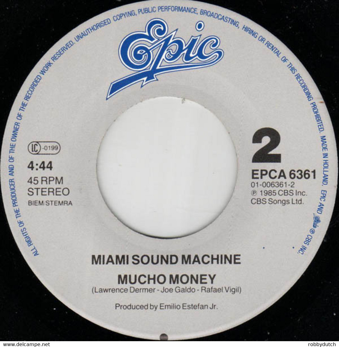 * 7" * MIAMI SOUND MACHINE Feat. GLORIA ESTEFAN - CONGA - Soul - R&B