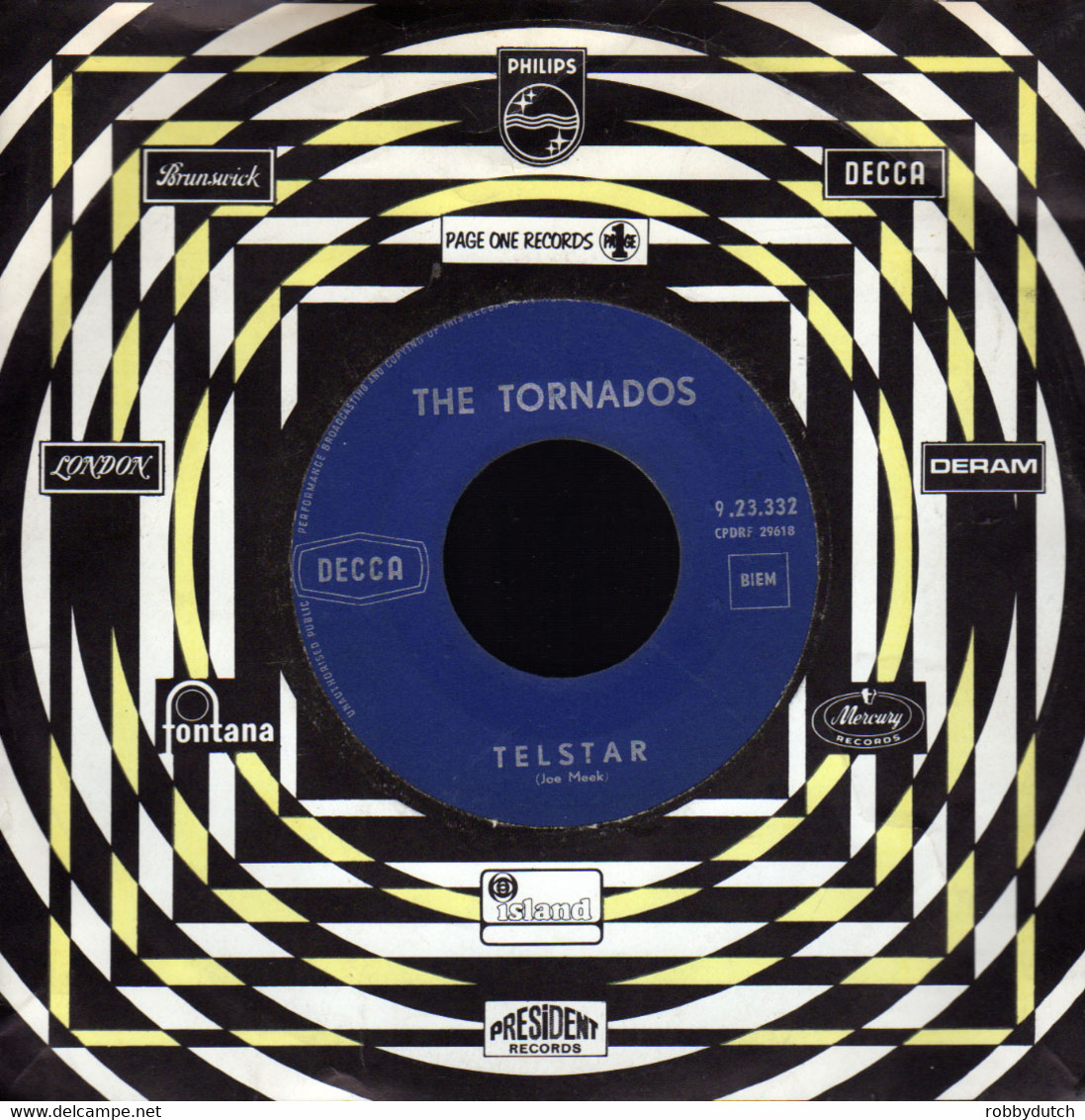 * 7" * THE TORNADOS - TELSTAR - Instrumentaal
