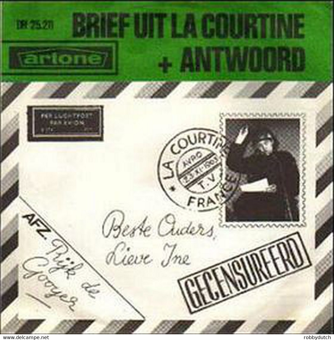 * 7" *  RIJK DE GOOYER - BRIEF UIT LA COURTINE + ANTWOORD (Holland 1964) - Humour, Cabaret