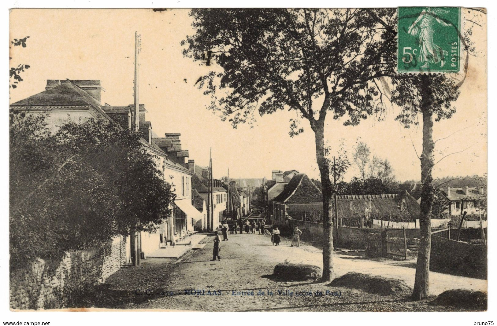 64 - MORLAAS - Entrée De La Ville (côté De Pau) - CC 279 - 1911 - Morlaas