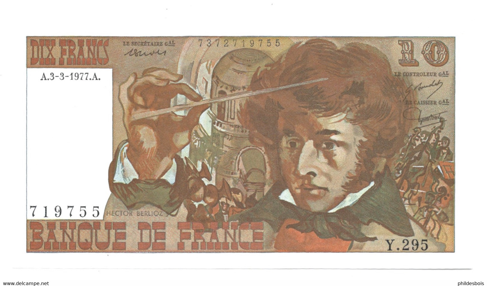 BILLET 10 Francs BERLIOZ  Neuf 03/03/77  Y295 - 10 F 1972-1978 ''Berlioz''