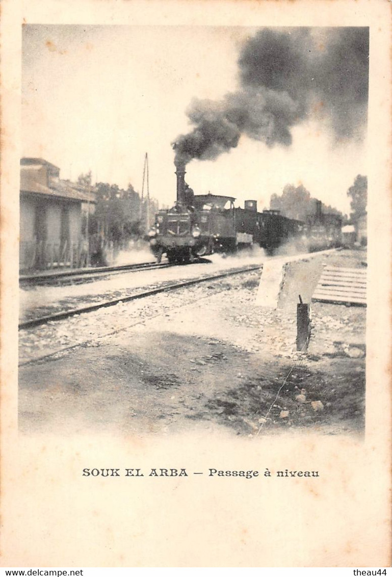 ¤¤    -  MAROC   -   SOUK EL ARBA    -  Le Passage à Niveau   -  Train En Gare, Chemin De Fer         -   ¤¤ - Altri & Non Classificati