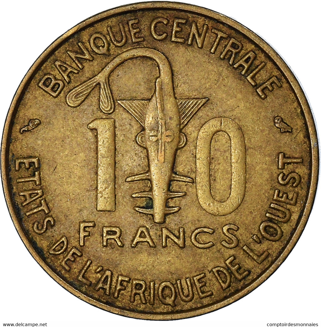 Monnaie, Communauté économique Des États De L'Afrique De L'Ouest, 10 Francs - Côte-d'Ivoire