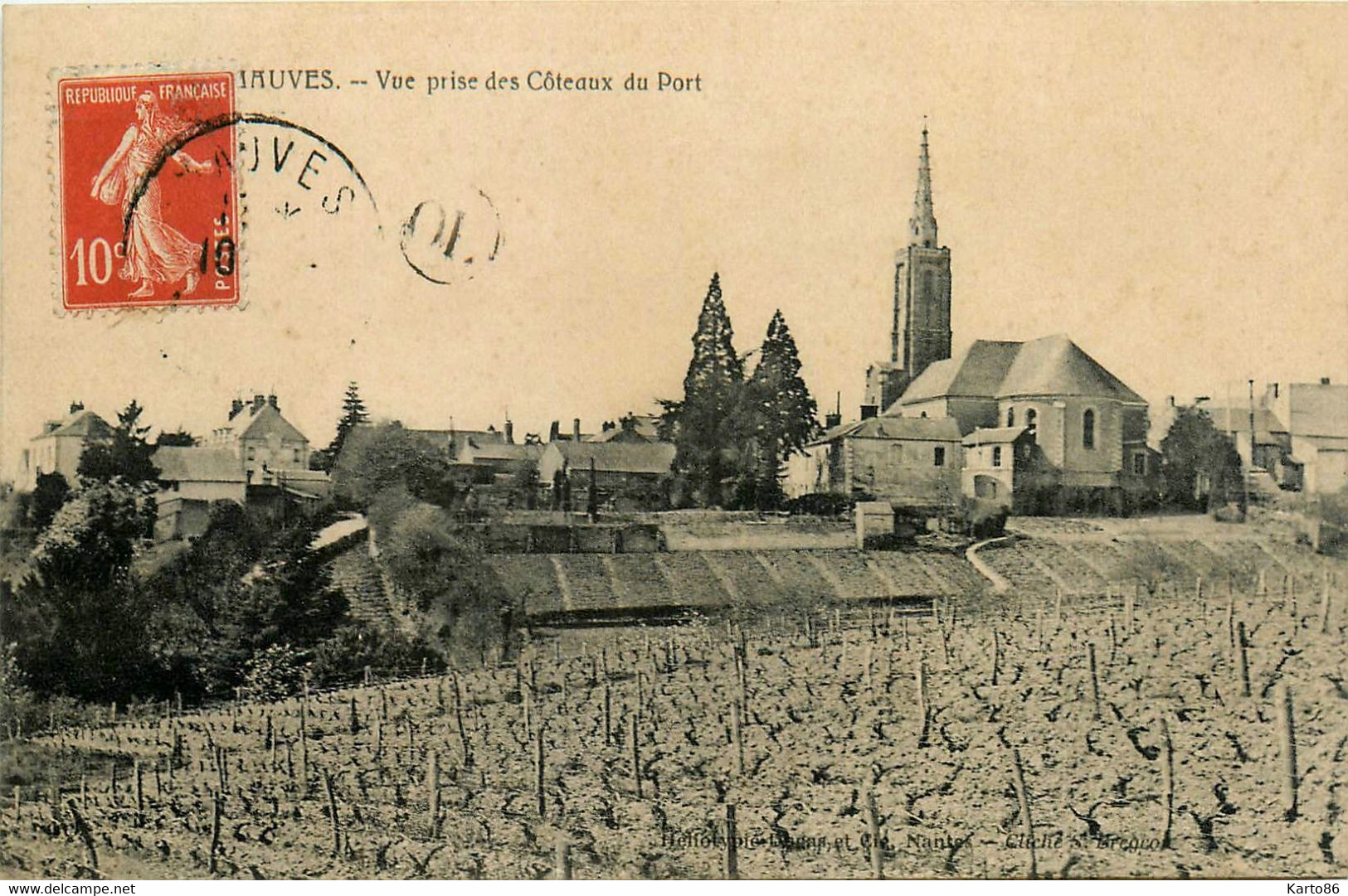 Mauves * Vue Prise Des Côteaux Du Port * Vignes Vignobles - Mauves-sur-Loire