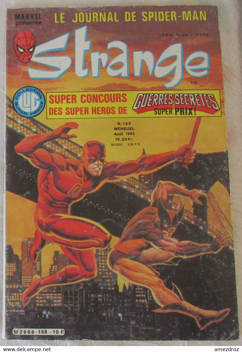 Strange N° 188 LUG Aout 1985 (et) - Strange