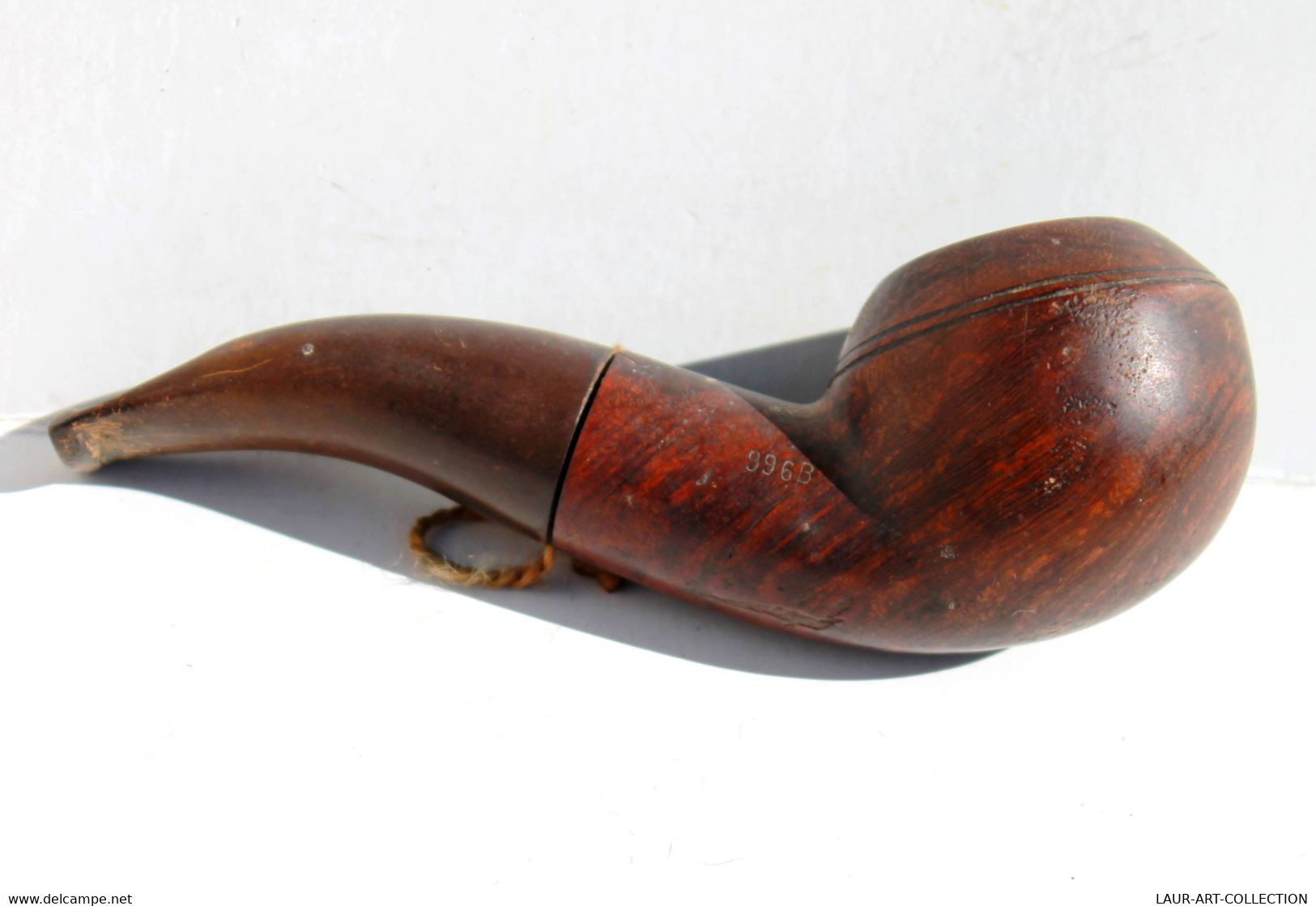 JOLIE ANCIEN PIPE COURBE A TABAC EN BRUYERE, FALSTAFF 996B PFEIFE ENGLAND L:13cm        (230422.5) - Pijpen In Bruyèrehout