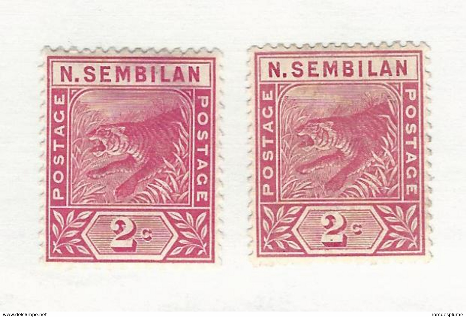33584) Malaya   Negri Sembilan 1891 Mint Hinged * - Negri Sembilan