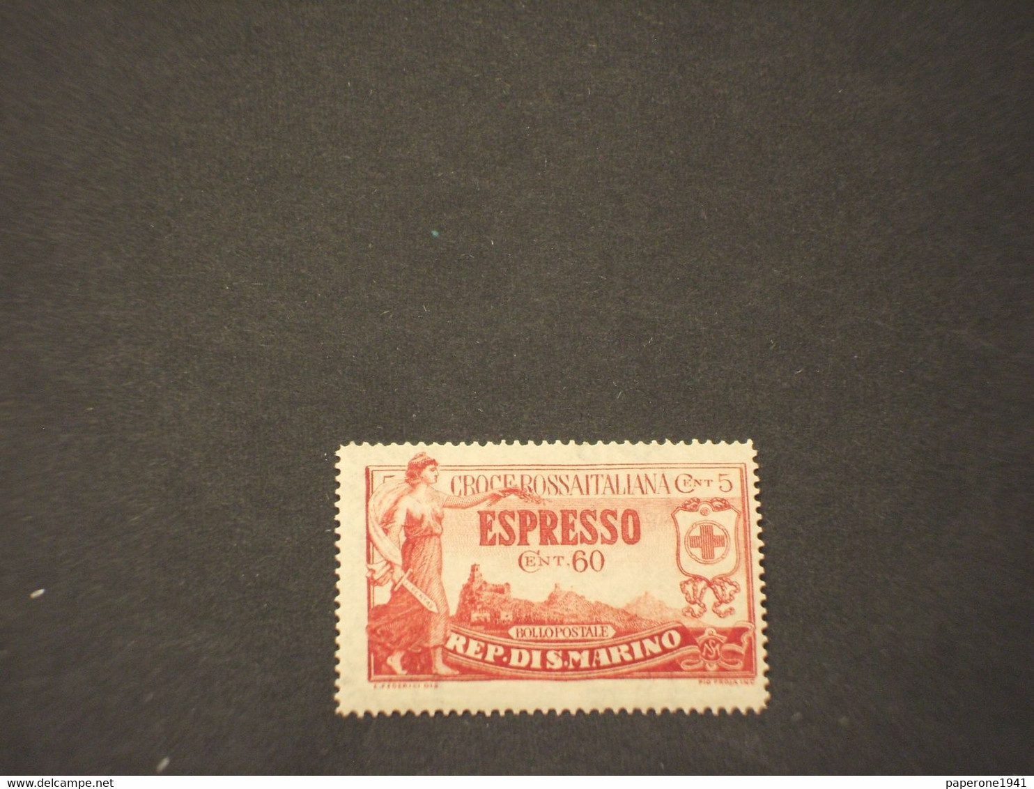 SAN MARINO -  ESPRESSO - 1923 ALLEGORIA/CROCE ROSSA  60 C. - NUOVO(++) - Francobolli Per Espresso