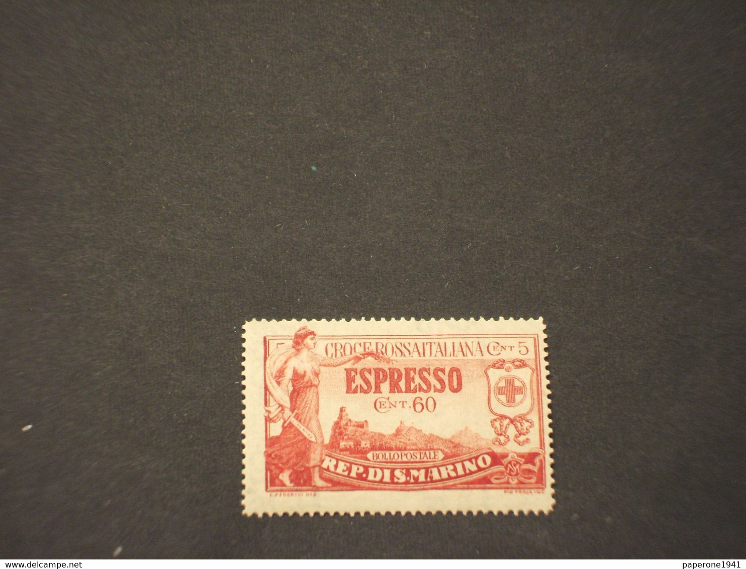 SAN MARINO -  ESPRESSO - 1923 ALLEGORIA/CROCE ROSSA  60 C. - NUOVO(++) - Express Letter Stamps