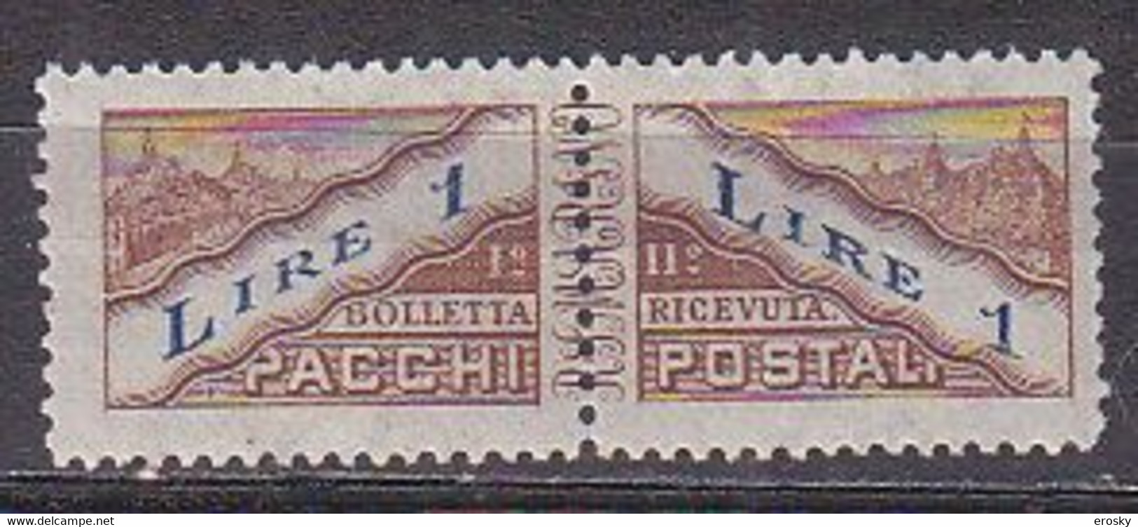 Y9267 - SAN MARINO Pacchi Ss N°23 - SAINT-MARIN Colis Yv N°23 ** Papier Mince Fil. Couché - Parcel Post Stamps