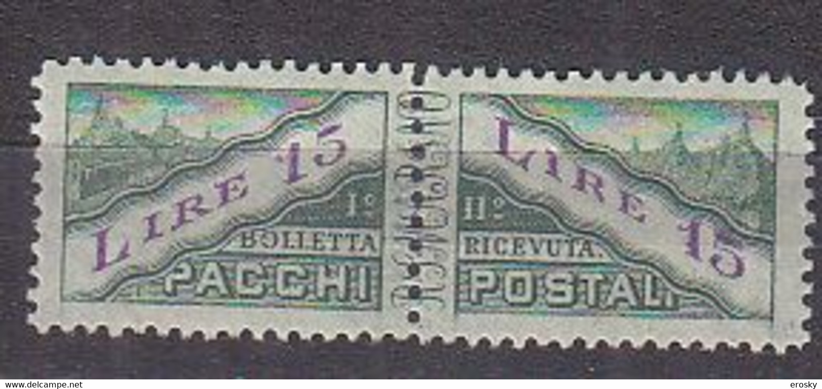 Y9273 - SAN MARINO Pacchi Ss N°29 - SAINT-MARIN Colis Yv N°29 ** Papier Mince Fil. Couché - Parcel Post Stamps