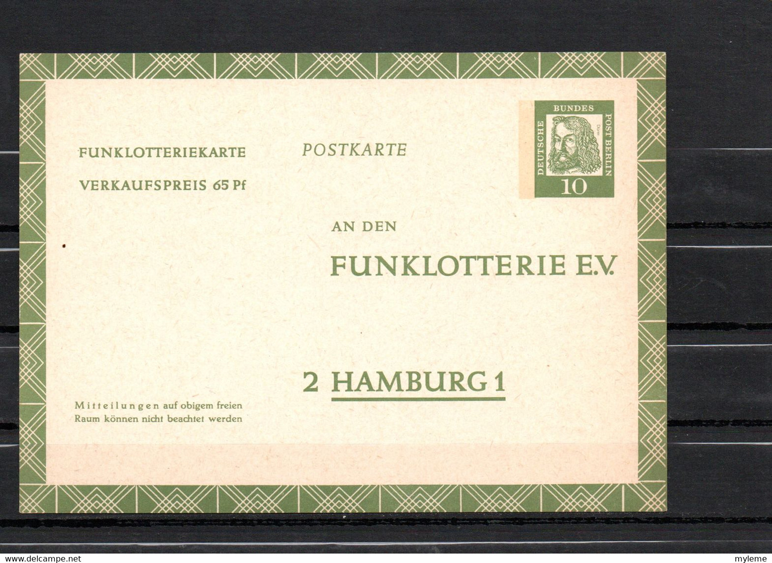 AG2-33 Allemagne Berlin Entiers Postaux  N°  FP6  En Parfait état  A Saisir !!! - Privatpostkarten - Ungebraucht