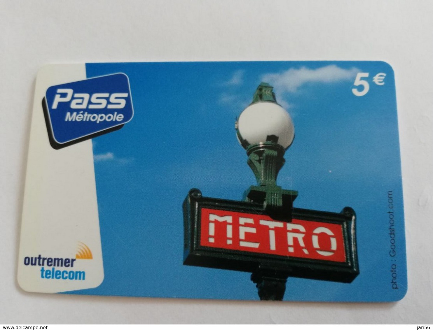 St MARTIN  PREPAID 5 EURO  METRO   OUTREMER TELECOM          ** 9622** - Antillen (Frans)