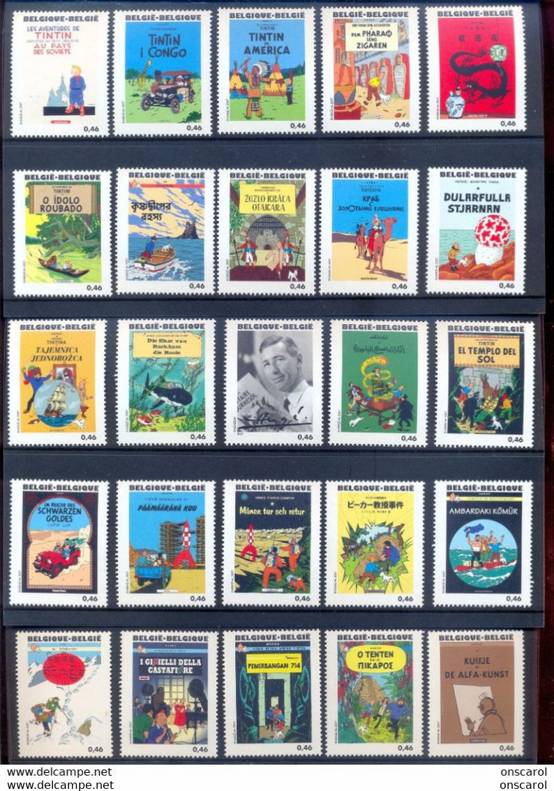 3636/3660 Postgaaf ** MNH KUIFJE TINTIN PRACHTIG - Neufs