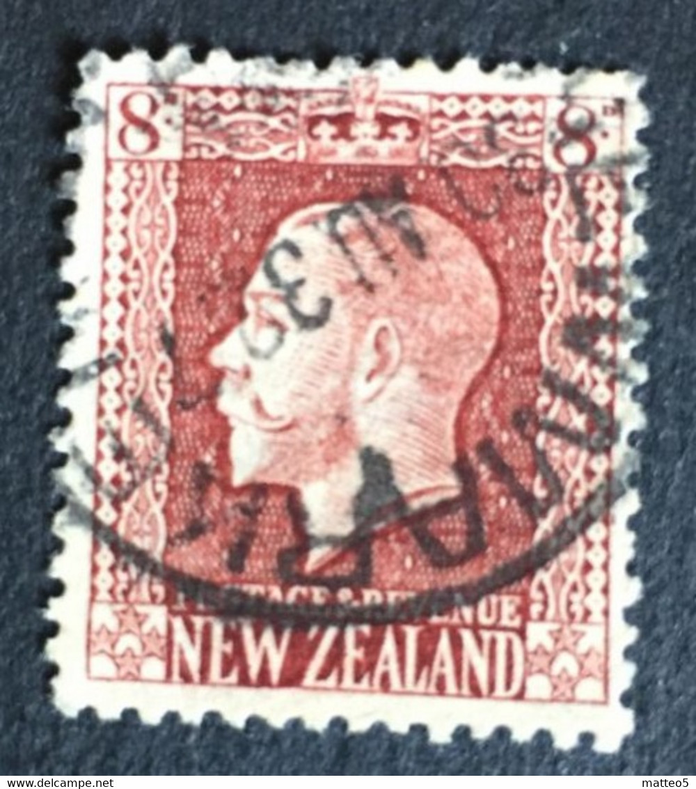 1922 - New Zealand - King George V - 8d - Used - Used Stamps