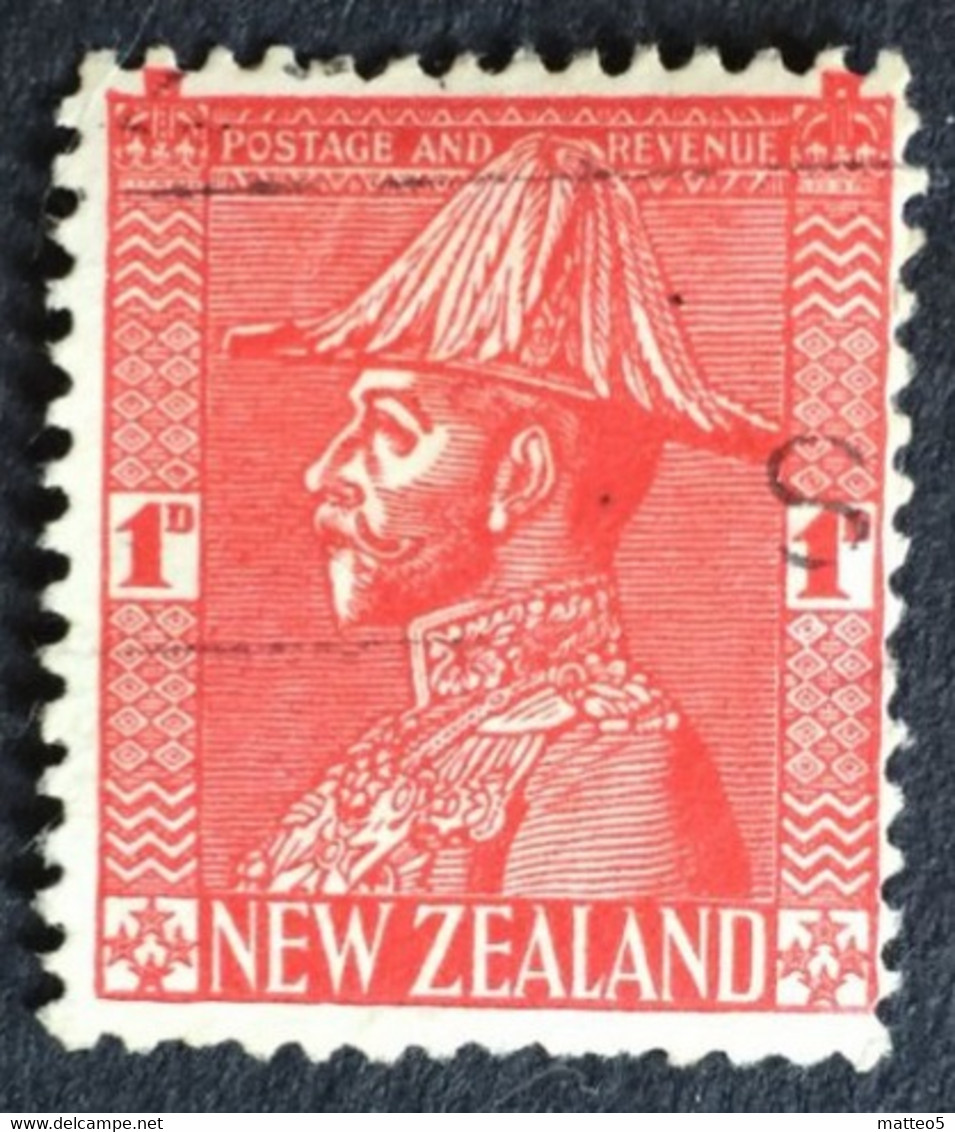 1926 - New Zealand - King George V - 1d - Used - Oblitérés