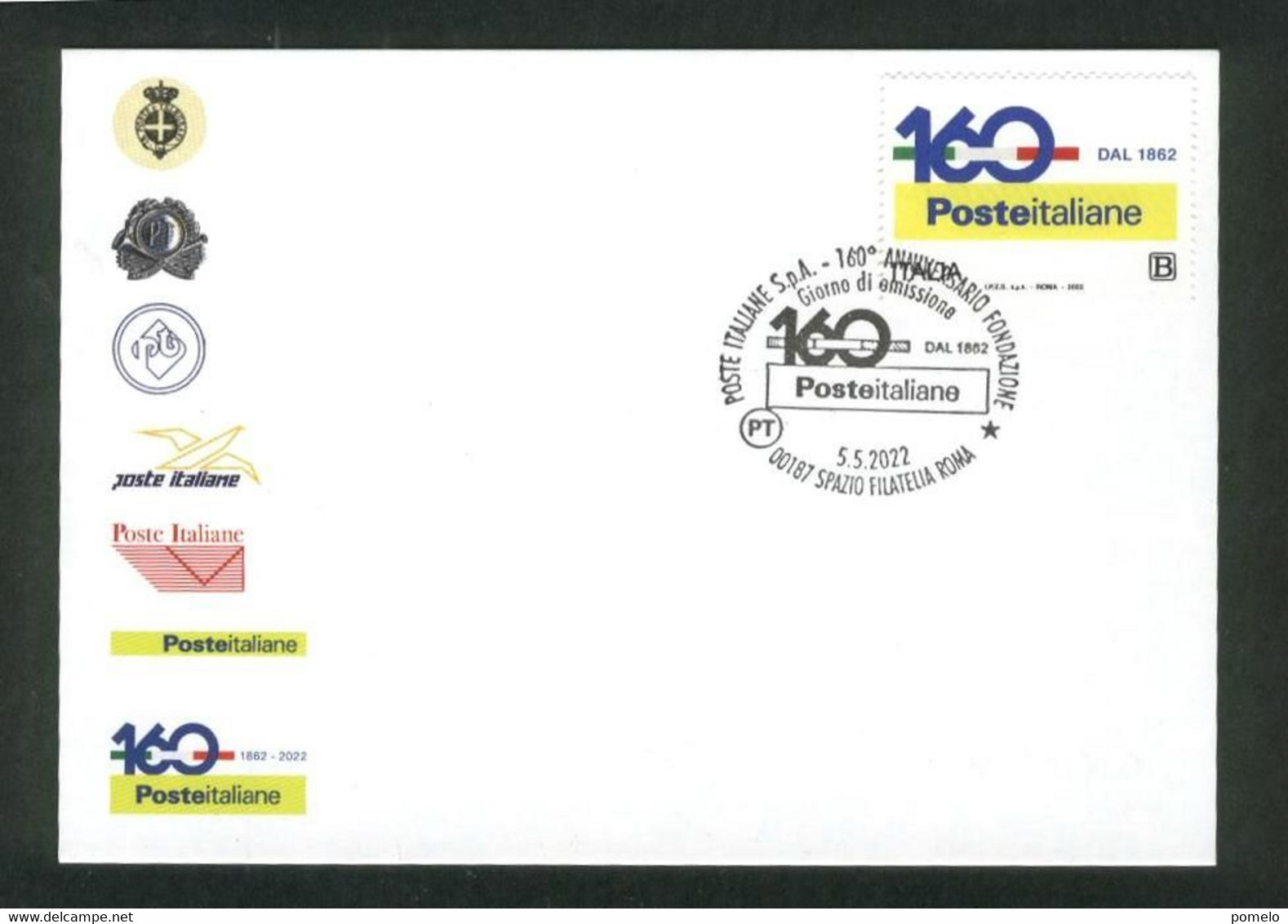 ITALIA - 160° Anniversario Della Posta  FDC. - 2021-...: Oblitérés