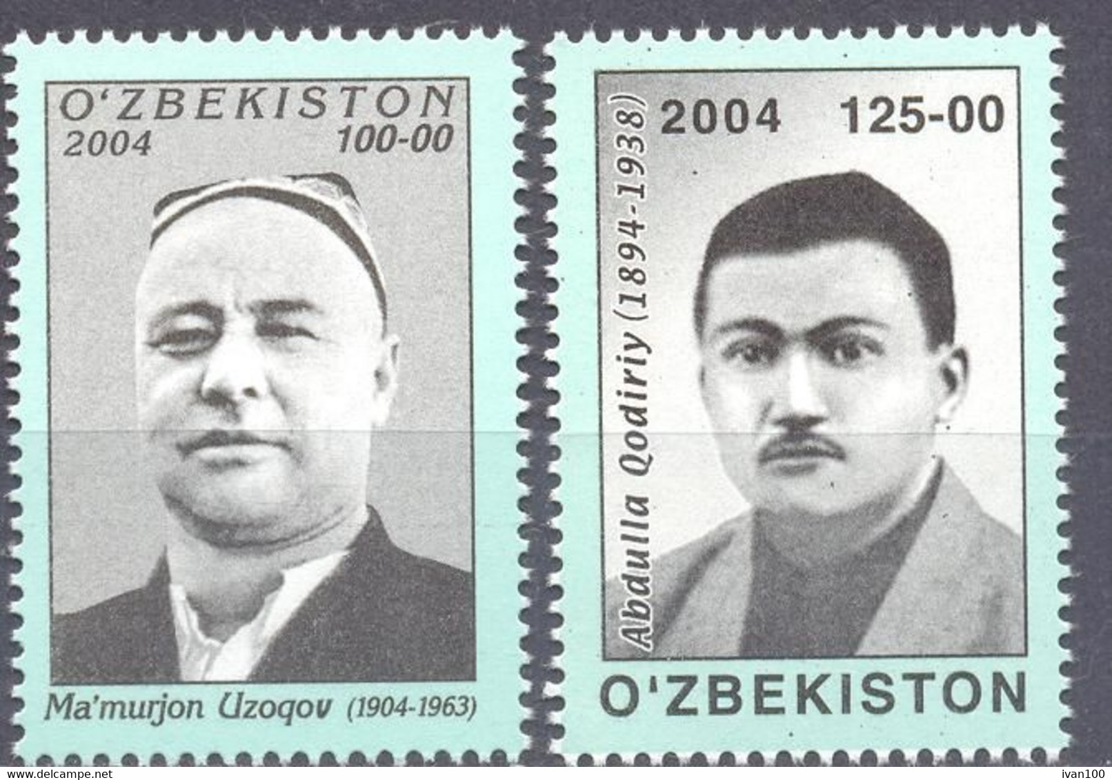 2004. Uzbekistan, Famous Persons, 2v, Mint/** - Uzbekistan