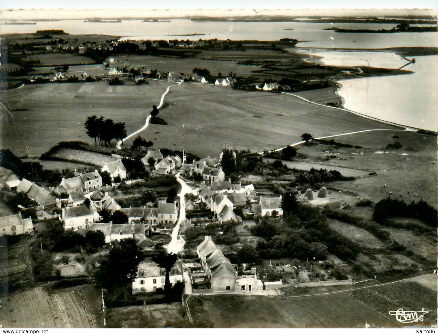 Ile D'arz * Vue Aérienne Du Village De Penero - Ile D'Arz