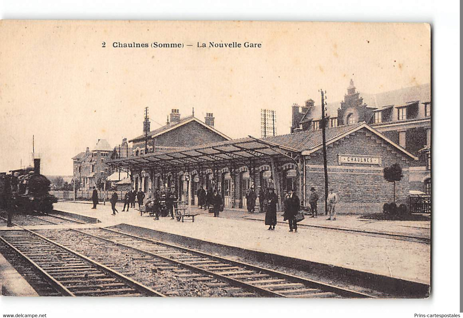 CPA 80 Chaulnes La Gare Et Le Train - Chaulnes