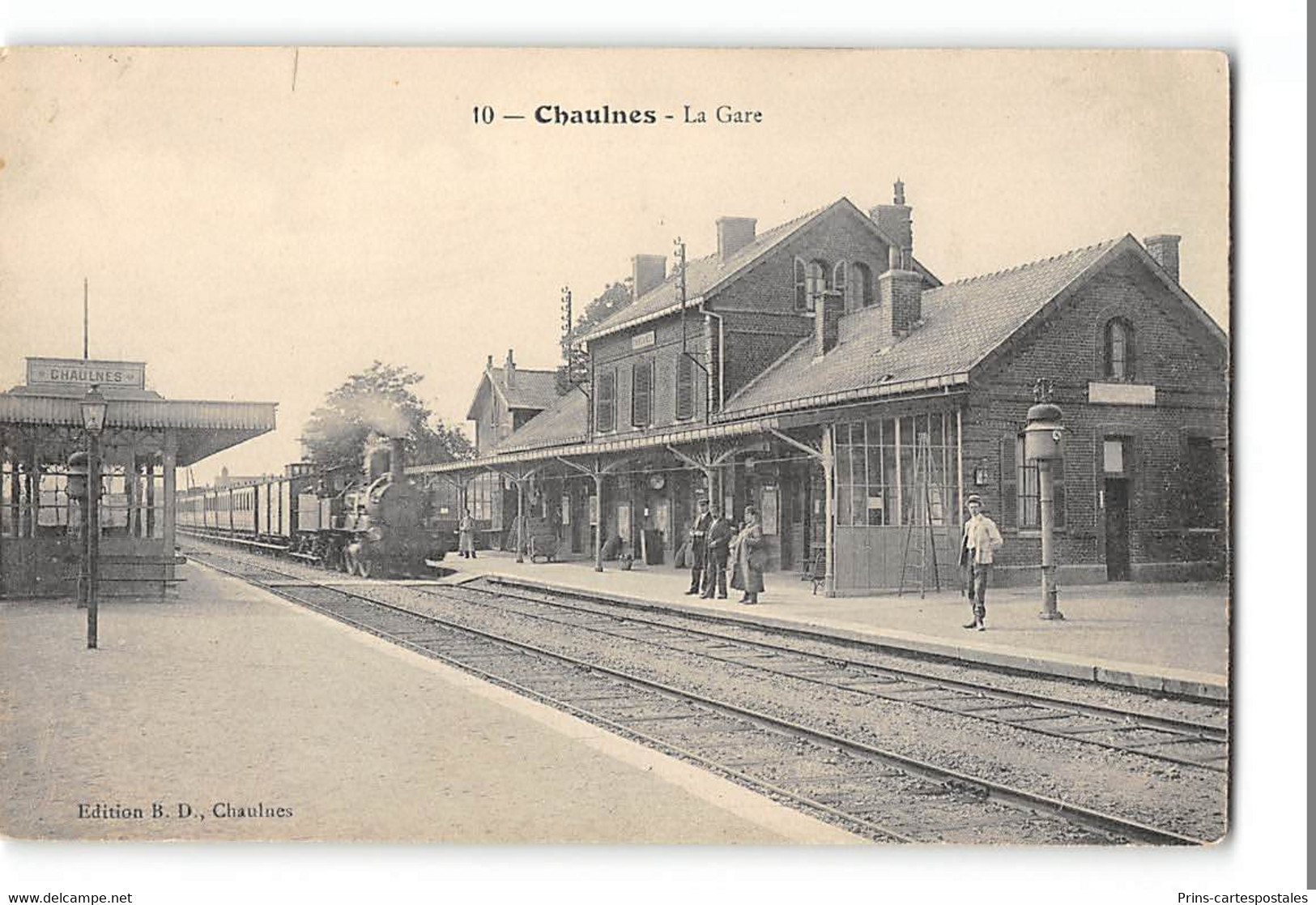 CPA 80 Chaulnes La Gare Et Le Train - Chaulnes