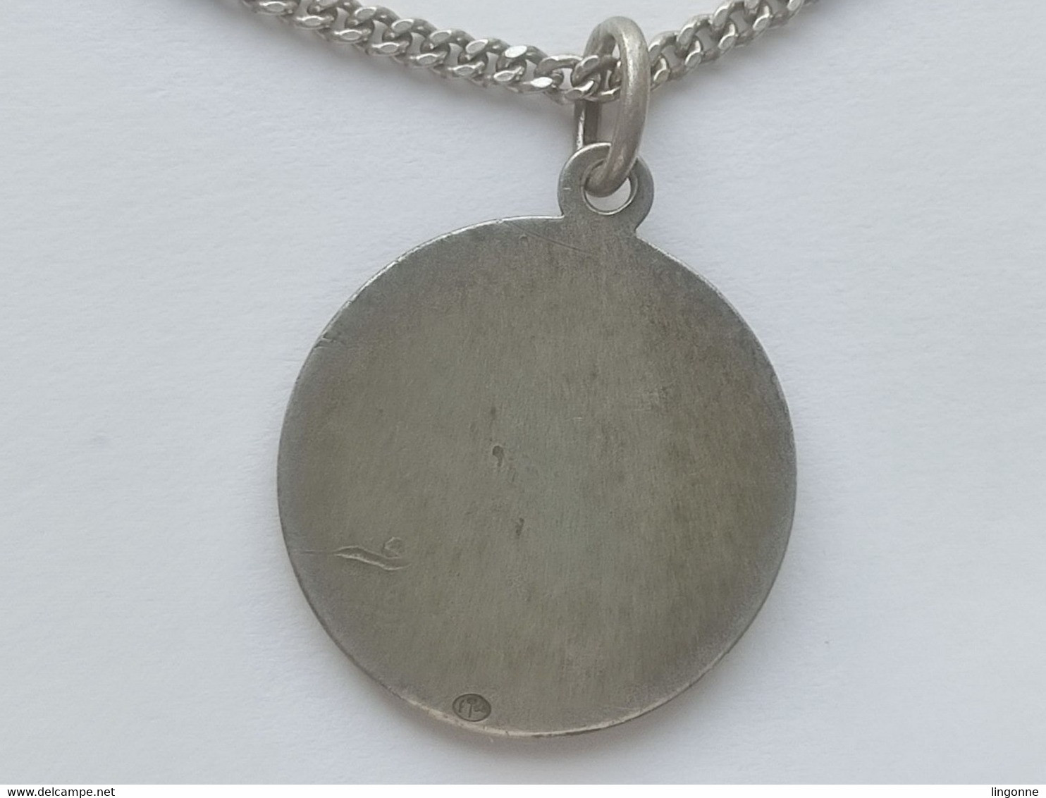 CHAINE Long 55 Cm Et PENDENTIF ARGENT Signe Du Zodiaque, Les Gémeaux Poinçon Crabe Diamètre 2 Cm Env  Poids 9,43 Grammes - Anhänger