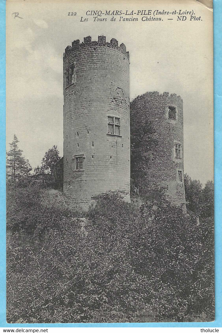 Cinq-Mars-la-Pile (Cléré-les Pins-Tours-Indre Et Loire)-+/-1910-Les Tours De L'ancien Château-Edit. ND Photo - Cléré-les-Pins