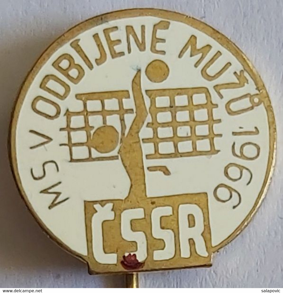 Volleyball World Championship Cup WC CSSR Praha Prague 1966 PIN A7/9 - Volleyball