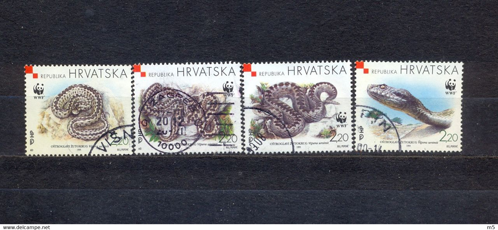 CROATIA - FAUNA - WWF - ZMIJE - MI.NO.500/3 - KC = 3,2 € - Usati