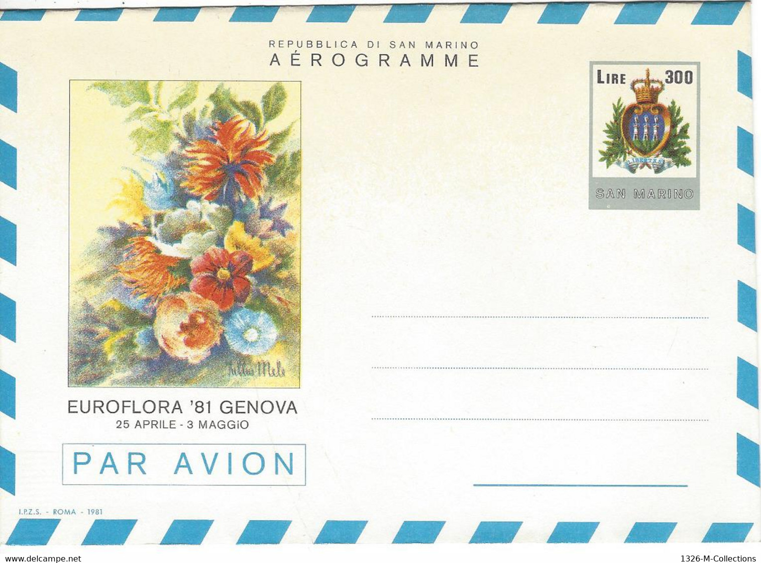 Aerogramme SAINT MARIN Entiers Postaux - Lots & Serien