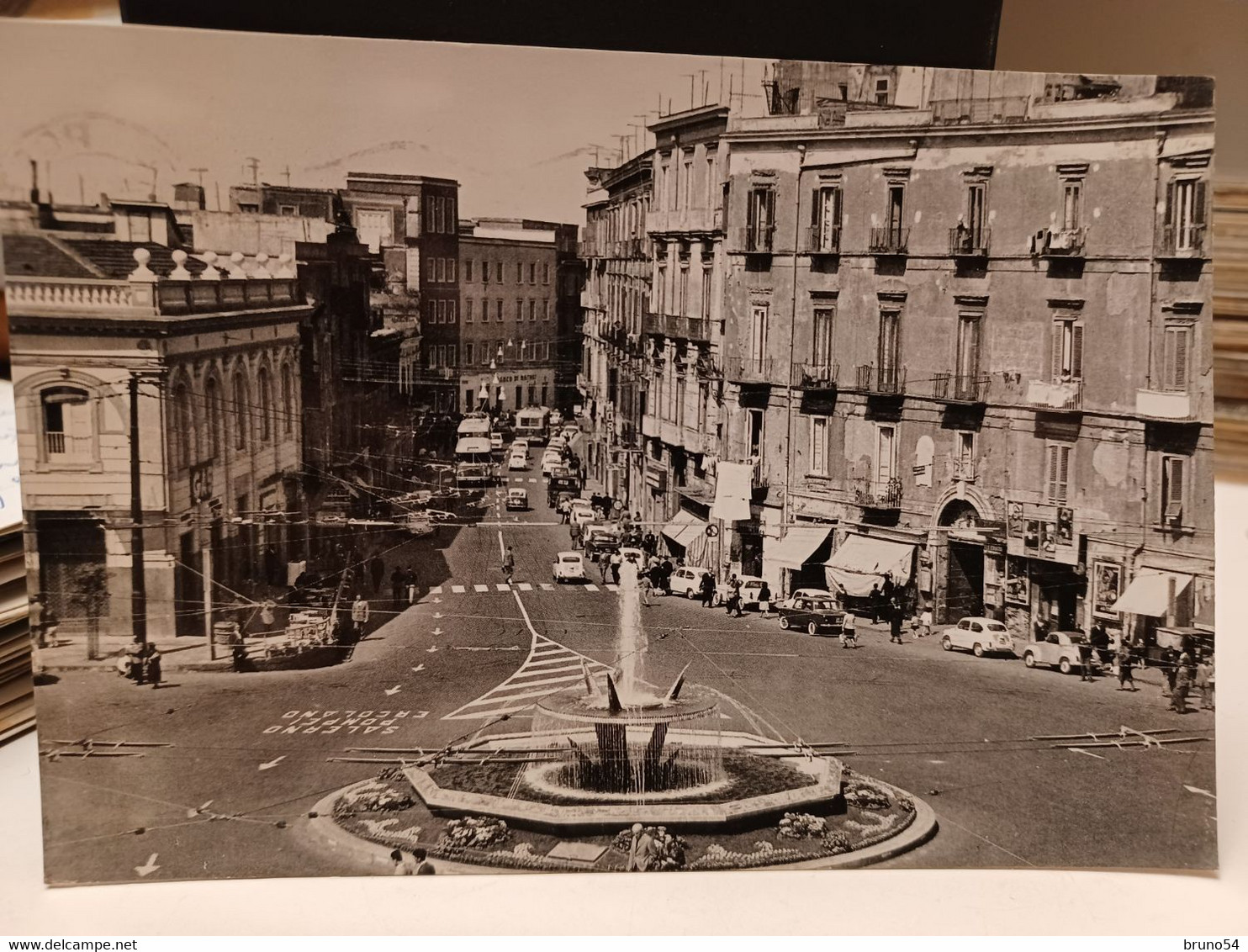 Cartolina Portici Prov Napoli  Piazza S.Ciro E Corso Garibaldi 1962 - Portici