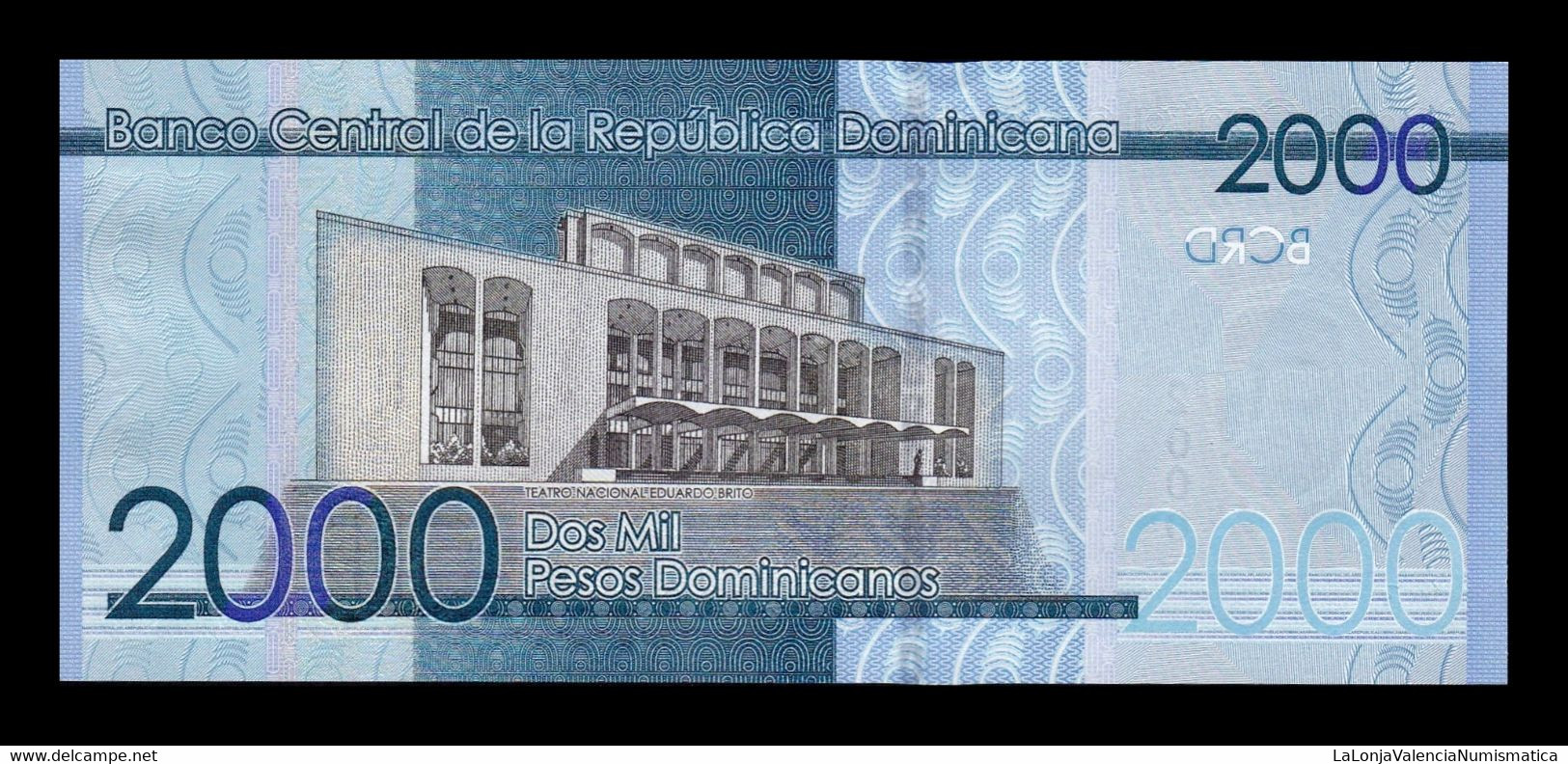 República Dominicana 2000 Pesos Dominicanos 2017 Pick 194c SC UNC - Dominicana