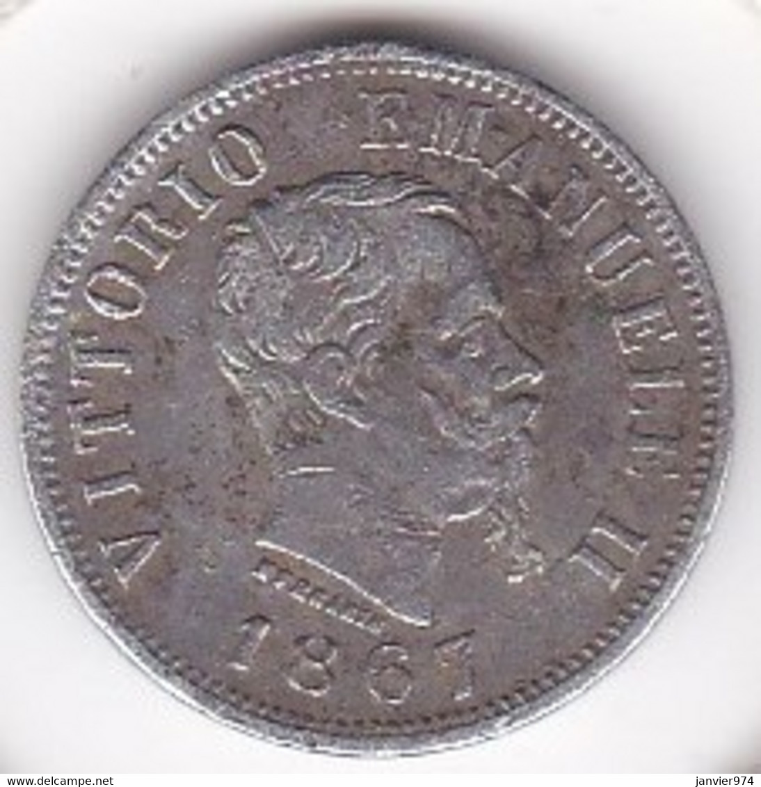 Italie 50 Centesimi 1867 N Naples Vittorio Emanuele II , En Argent - 1861-1878 : Victor Emmanuel II.