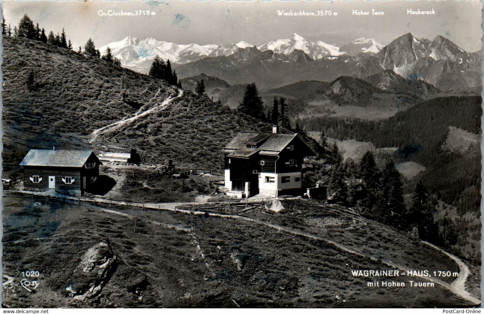 33444 - Salzburg - Wagrein , Wagreiner - Haus Mit Hohen Tauern , Wiesbachhorn , Hoher Tenn , Heukareck - Wagrain