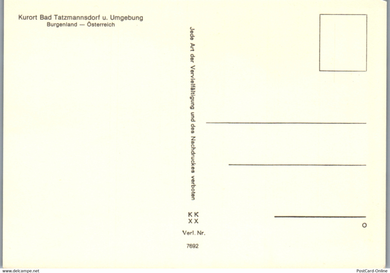 33523 - Burgenland - Bad Tatzmannsdorf Und Umgebung - Oberwart