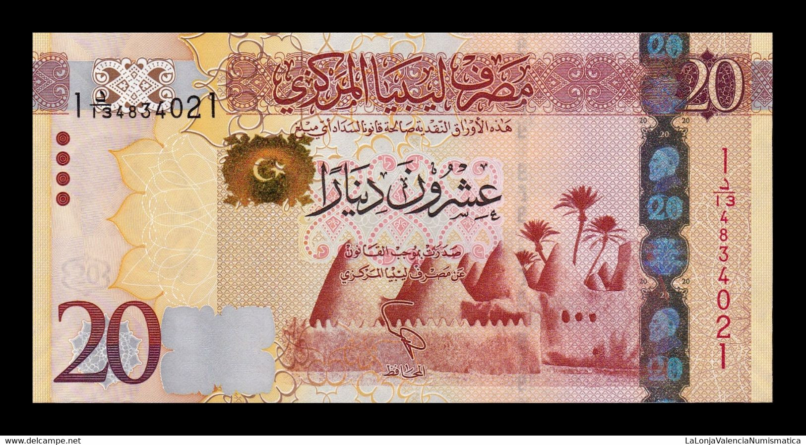 Libia Libya 20 Dinars 2013 Pick 79 SC UNC - Libya